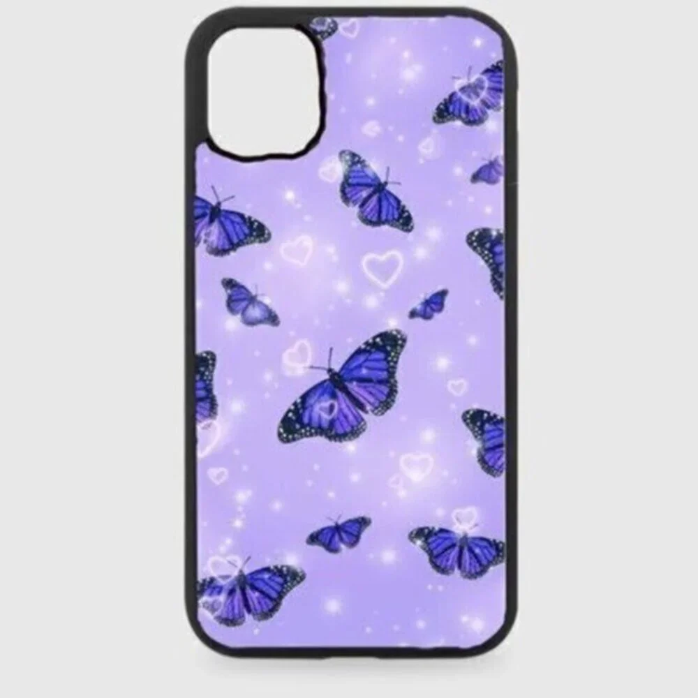 Purple Butterfly Sparkle Phone Case